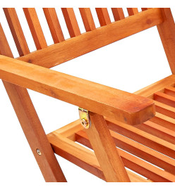 Mobilier à dîner d'extérieur pliable 7 pcs Bois d'eucalyptus