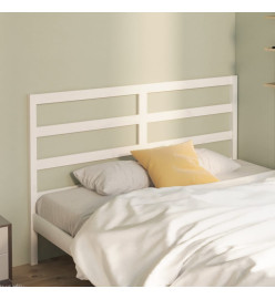 Tête de lit Blanc 156x4x100 cm Bois massif de pin