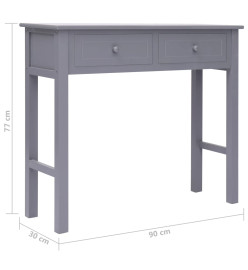 Table console Gris 90 x 30 x 77 cm Bois