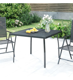 Table de jardin anthracite 100x100x72 cm Treillis d'acier
