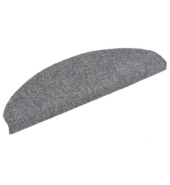 Tapis autoadhésifs de marches 5 pcs Gris clair 65x21x4 cm