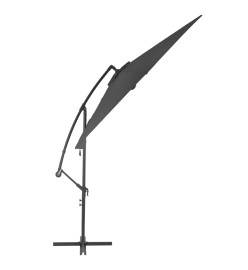 Parasol en porte-à-feux avec poteau Aluminium 300 cm Anthracite