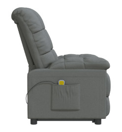 Fauteuil de massage Gris foncé Tissu