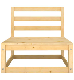 Salon de jardin 6 pcs bois de pin massif