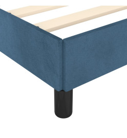 Cadre de lit Bleu foncé 90x200 cm Velours