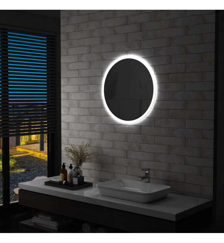 Miroir à LED pour salle de bain 60 cm