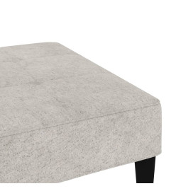 Tabouret Gris clair Tissu en microfibre