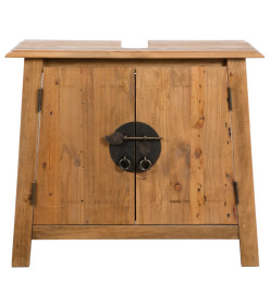 Mobilier de salle de bain Bois de pin massif