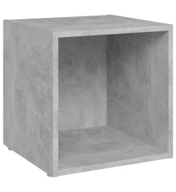 Meubles TV 2 pcs Gris béton 37x35x37 cm Aggloméré