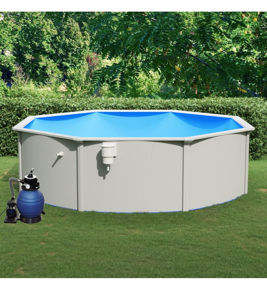 Piscine avec pompe filtrante à sable 460x120 cm