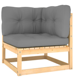 Salon de jardin 8 pcs avec coussins Bois de pin massif