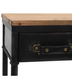 Table console MDF et bois de sapin 100 x 33,5 x 80 cm