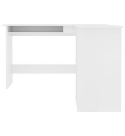 Bureau d'angle en forme de L Blanc 120x140x75 cm