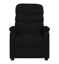 Fauteuil inclinable électrique Noir Tissu