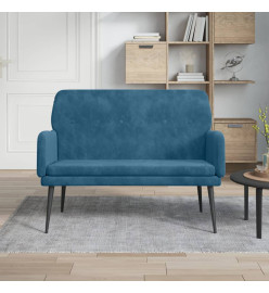 Banc Bleu 108x79x79 cm Velours