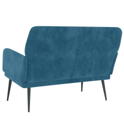 Banc Bleu 108x79x79 cm Velours