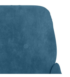 Banc Bleu 108x79x79 cm Velours