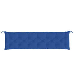 Coussin de banc de jardin bleu 200x50x7 cm tissu oxford