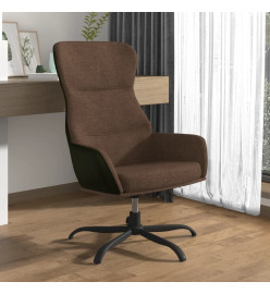 Chaise de relaxation Marron Tissu