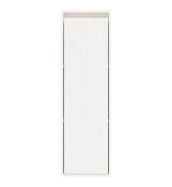 Armoire murale Blanc 30x30x100 cm Bois de pin massif