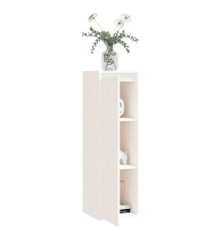 Armoire murale Blanc 30x30x100 cm Bois de pin massif