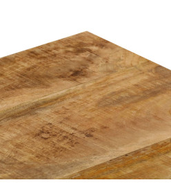 Table basse 100x50x35 cm Bois de manguier solide et acier