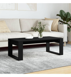 Table basse noir 102x50x35 cm bois d'ingénierie