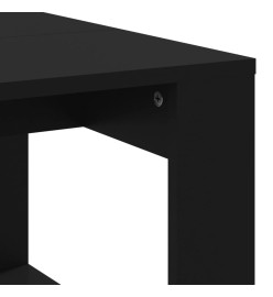 Table basse noir 102x50x35 cm bois d'ingénierie