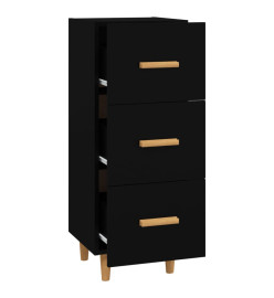 Buffet Noir 34,5x34x90 cm Bois d'ingénierie