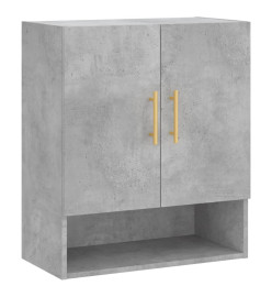 Armoire murale gris béton 60x31x70 cm bois d'ingénierie