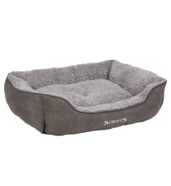 Scruffs Lit à boîte pour chien Cosy Gris L