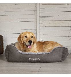 Scruffs Lit à boîte pour chien Cosy Gris L