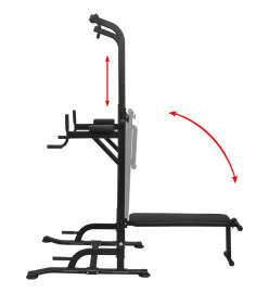 Tour de musculation avec banc d'assise