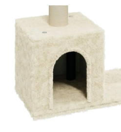 Arbre à chat avec griffoirs en sisal Crème 60 cm