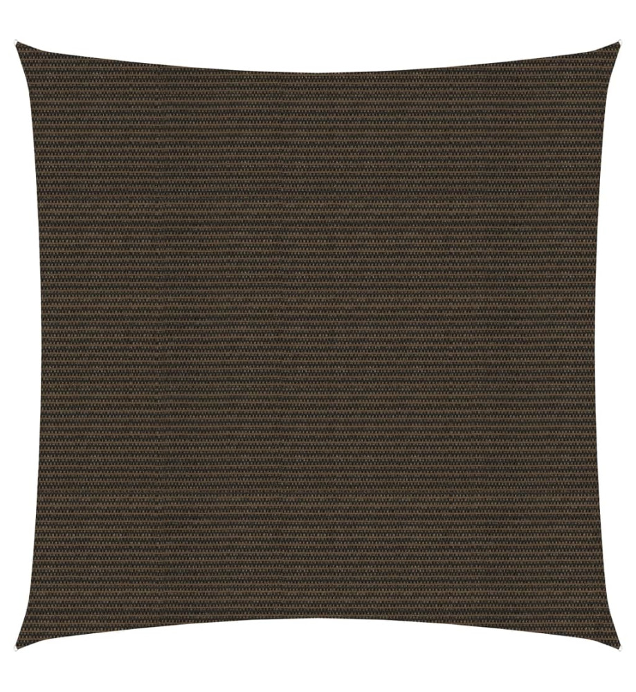 Voile d'ombrage 160 g/m² Marron 2x2 m PEHD