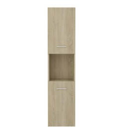 Armoire de salle de bain Chêne sonoma 30x30x130 cm Aggloméré