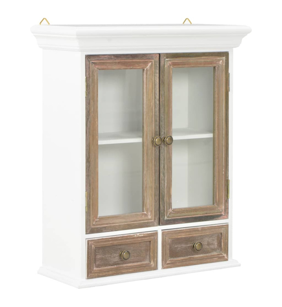 Armoire murale Blanc 49x22x59 cm Bois d'ingénierie