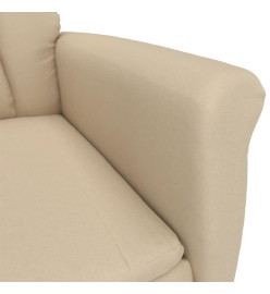 Fauteuil inclinable Crème Similicuir daim