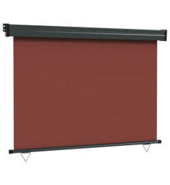 Auvent latéral de balcon 117x250 cm Marron