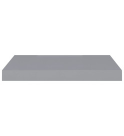 Étagères murales flottantes 2 pcs gris 50x23x3,8 cm MDF