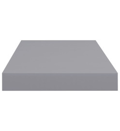 Étagères murales flottantes 2 pcs gris 50x23x3,8 cm MDF