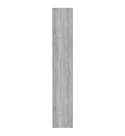 Armoires à CD 2 pcs Sonoma gris 21x16x93,5 cm Bois d'ingénierie