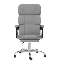 Fauteuil inclinable de bureau Gris clair Tissu