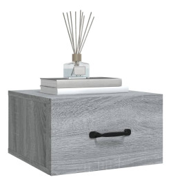 Tables de chevet murales 2 pcs Sonoma gris 35x35x20 cm