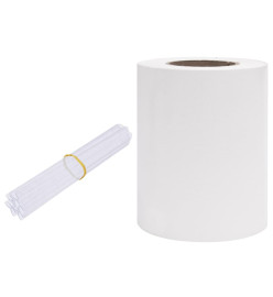 Écran d'intimité de jardin PVC 35x0,19 m Blanc