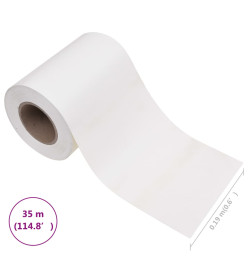 Écran d'intimité de jardin PVC 35x0,19 m Blanc