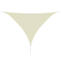 Parasol en PEHD triangulaire 3,6x3,6x3,6 m Crème