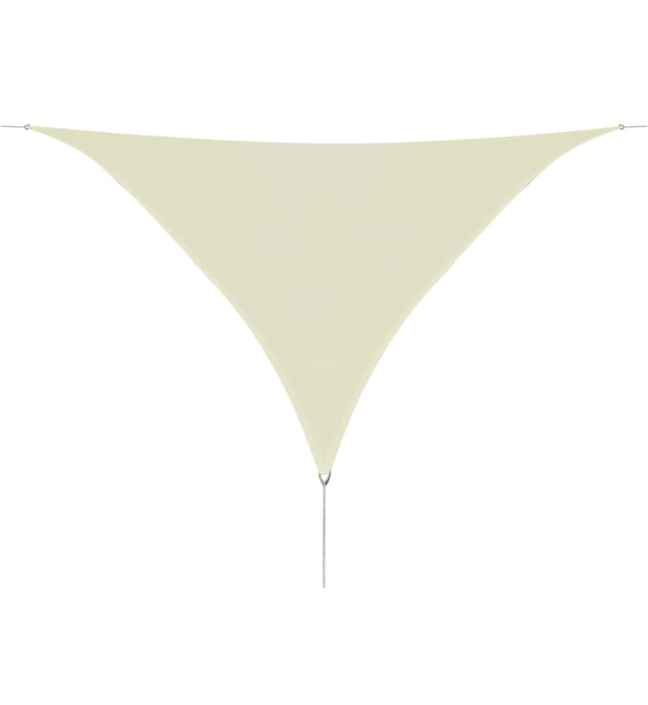 Parasol en PEHD triangulaire 3,6x3,6x3,6 m Crème