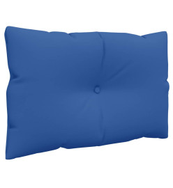 Coussins de palette 2 pcs bleu royal tissu