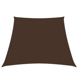 Voile de parasol Tissu Oxford trapèze 4/5x4 m Marron